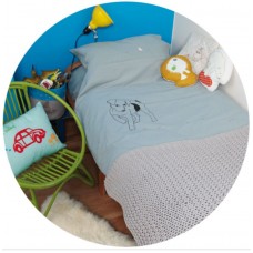 Duvet cover cot bed / toddler bed - Dog by Mimi Lou Duvet cover cot bed / toddler bed - Dog by Mimi Lou